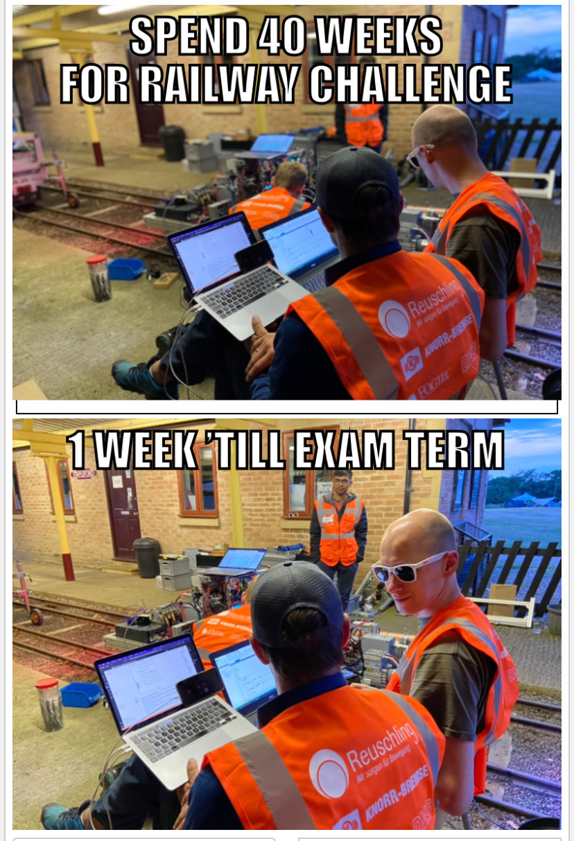 Railway Challenge development meme